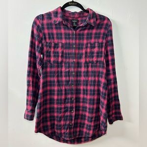 Forever21 Plaid Button Shirt